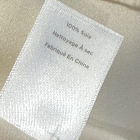 RSVP By Talbots Silk Sleeveless Top with Bow Ivory/Black Size Medium Petite - Picture 9 of 13